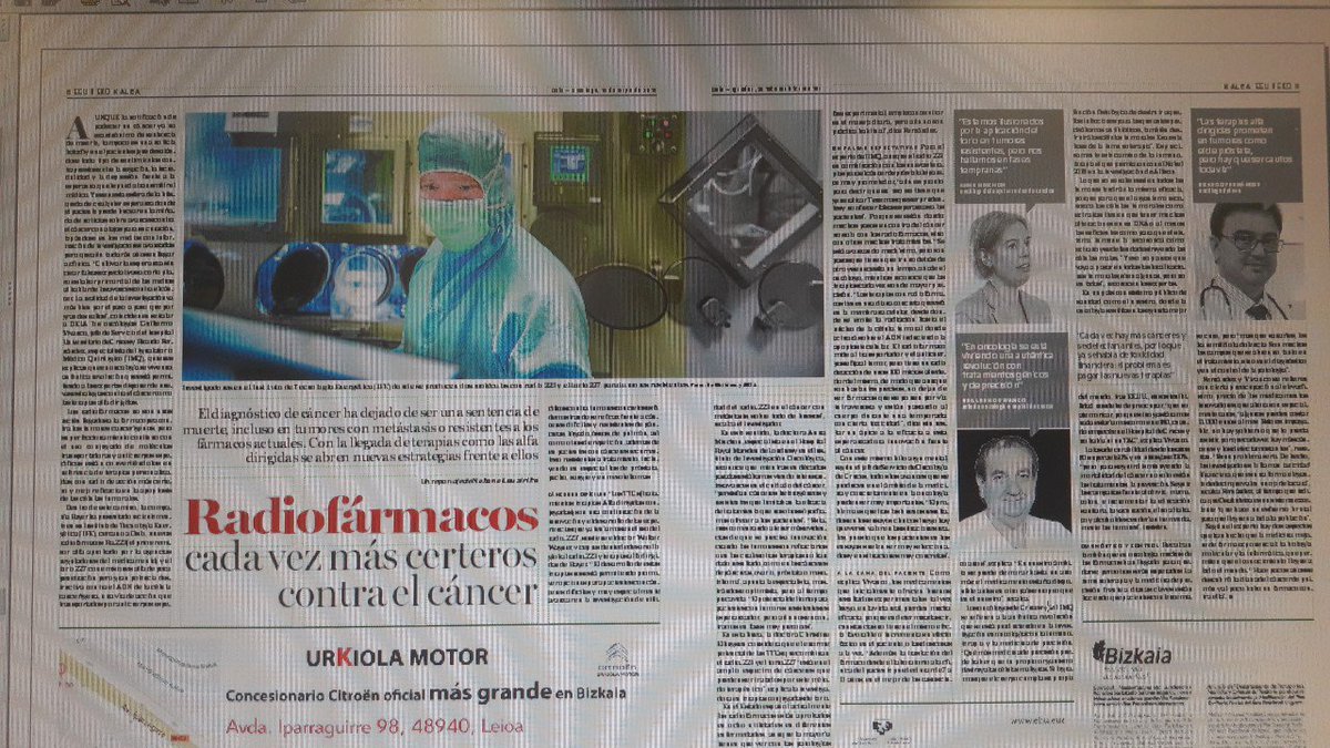 nekanelauzirika's tweet photo. El diagnóstico de #cáncer ha dejado de ser una sentencia de muerte, incluso en tumores con metástasis o resistentes a los fármacos actuales. Con la llegada de terapias como las #alfa #dirigidas se abren nuevas estrategias frente a ellos #oncología 
https://t.co/k9XrOGu1qP https://t.co/ag6Td3J8Zb