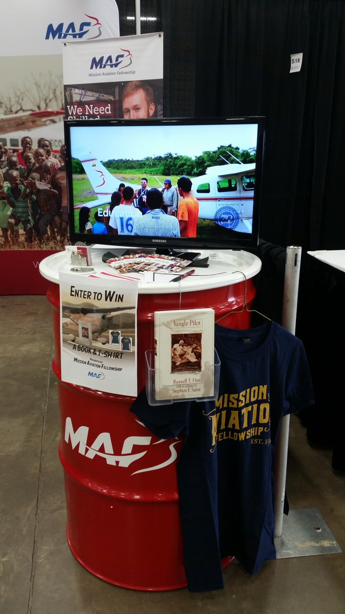 We're having a great time <a href="/YCAlberta/">YC Alberta</a> this weekend! Stop by our booth to Guess the Cargo, enter for your chance to win a copy of Jungle Pilot, &amp; an MAF T-shirt! Plus you get to meet a real-life MAF pilot &amp; hear more about how MAF serves around the world! #YCALBERTA #YC25 #iflyMAF