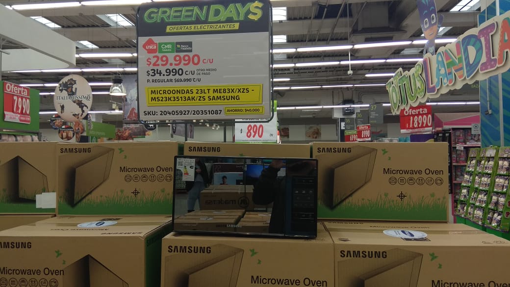 Microondas 31 L 1500 W Blanco Ame1114Tw-Xpe Samsung Microondas - Ver Precio  en 【Tottus】