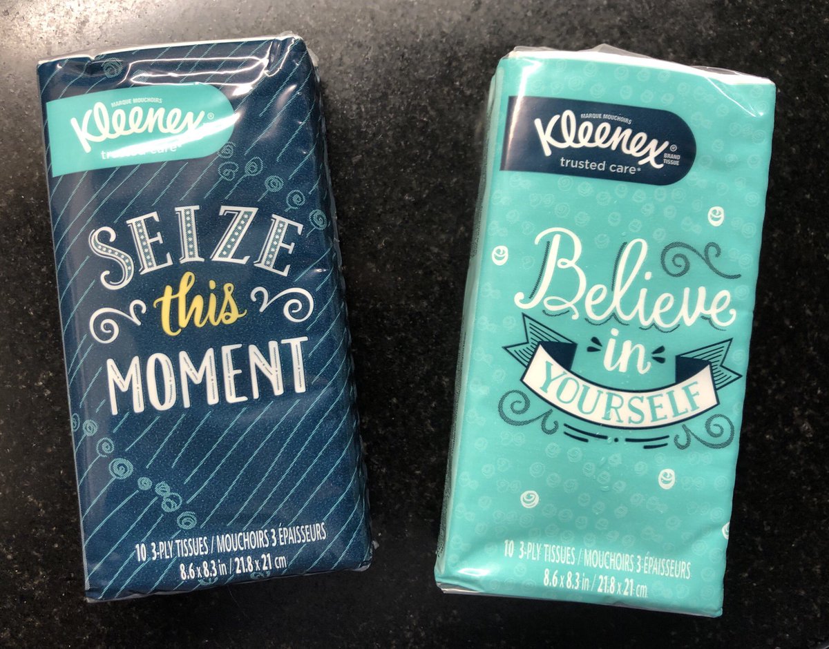 JohnnyKirsch's tweet photo. I’m not sure @Kleenex knows what its products are used for. #MisplacedMotivation https://t.co/DyuiJacJOx