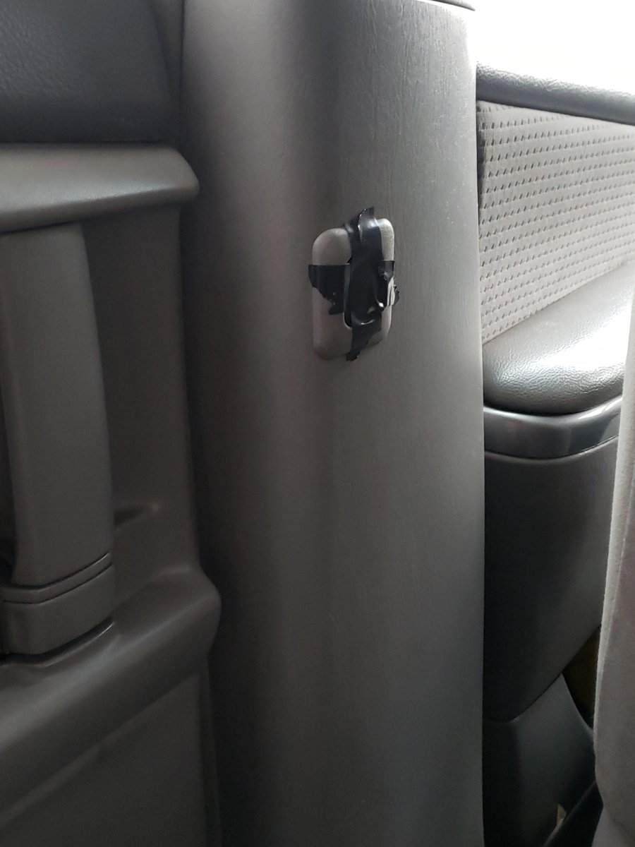 themeekerbeaker's tweet photo. Ubering to the show tape covering door opener @MyFavMurder #ssdgm? https://t.co/R4aXnMIrTl