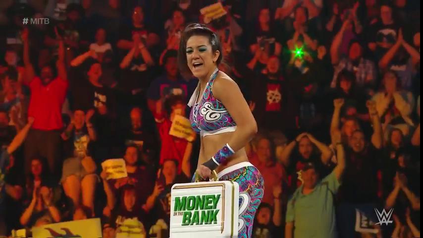 THERE AIN'T NO STOPPING HER NOW... @itsBayleyWWE has WON the #MITB contract!