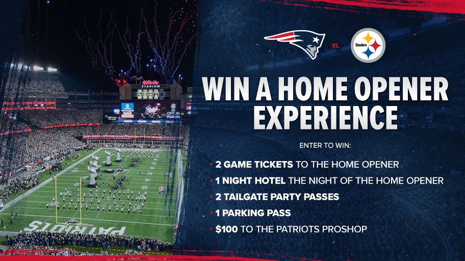 Patriots's tweet photo. 1⃣6⃣ Sundays to go!

Be here for SNF as we take on the Steelers: https://t.co/ZUwA6bTn9k https://t.co/CzF6MdO6tj