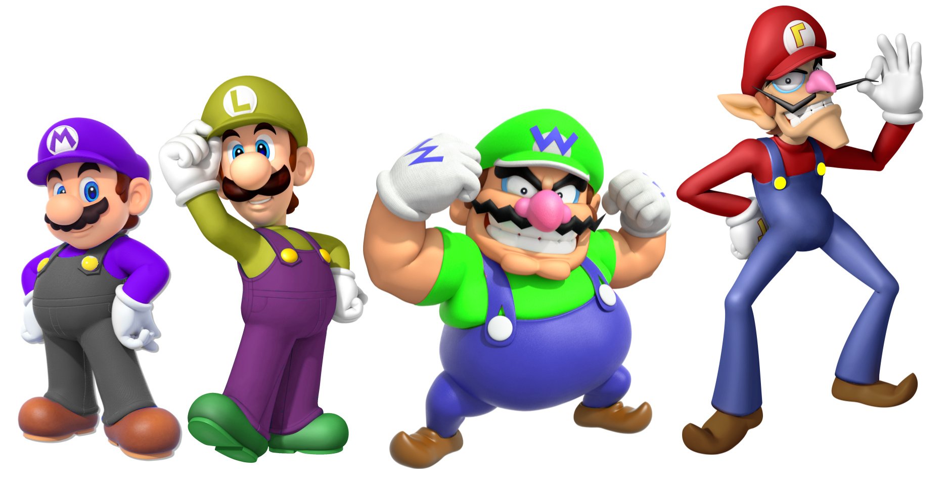 â€œ#Mario #Luigi #Wario #Waluigi 
Hmm...â€� 