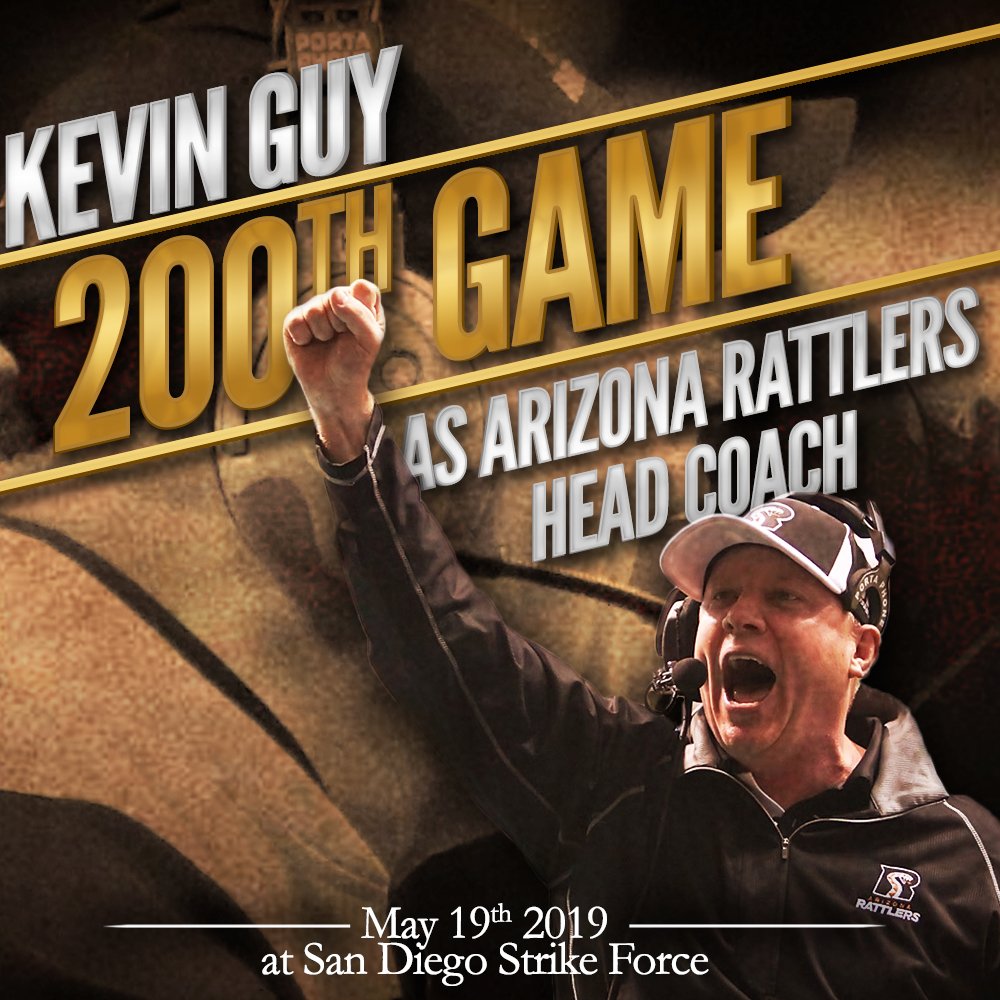 ArizonaRattlers's tweet photo. Congratulations!
@CoachKGuy's 200th game as the Rattlers Head Coach and General Manager has officially kicked off! 
Catch it live here:
 https://t.co/eHRNy6HMfk
#StrikeAsOne #AZvsSD #200thGame https://t.co/alYVDUcJtA