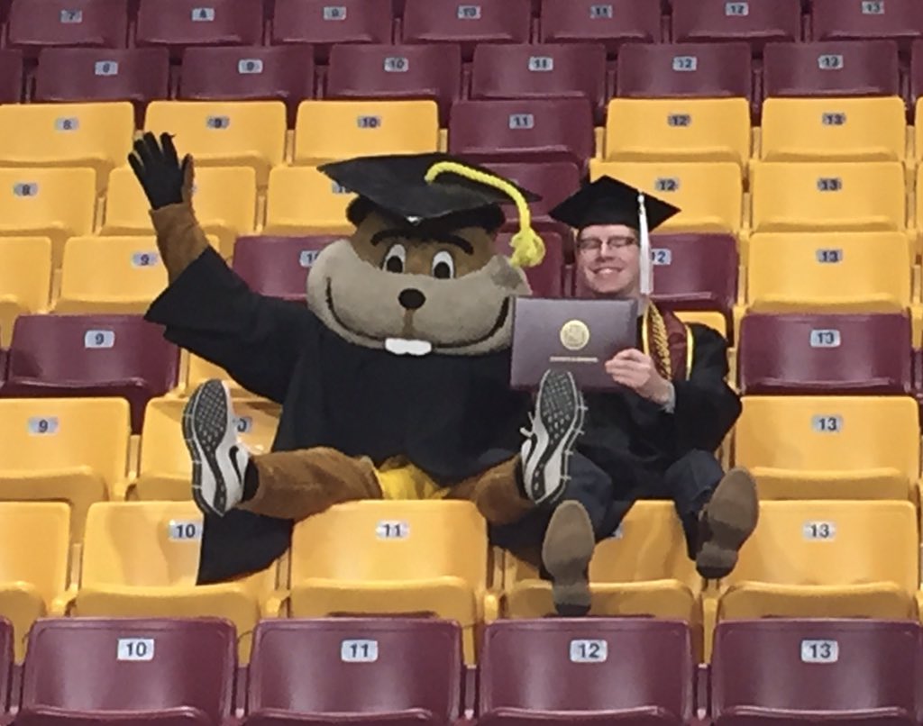 DanielHouseMN's tweet photo. There are some moments you'll never forget in life. I'll remember this day forever! The past four years at the University of Minnesota have been incredible. Thanks to everyone who helped make this day possible! I'm so excited to see what's next #UMNGrad https://t.co/Kv9dO9C4Pz
