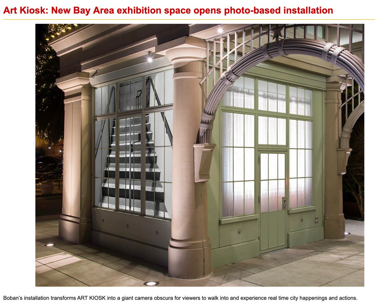 FrankBoban's tweet photo. A big thank you to the Art Daily for the great article on my new site-specific, photo based installation in Redwood City's Art Kiosk
#artdaily #fungcollaboratives #fcprojects #publicart #installationart #bayareaart #RedwoodCity #RedwoodCitypublicart  https://t.co/upC2r7M00h https://t.co/hIt9R6zOCI