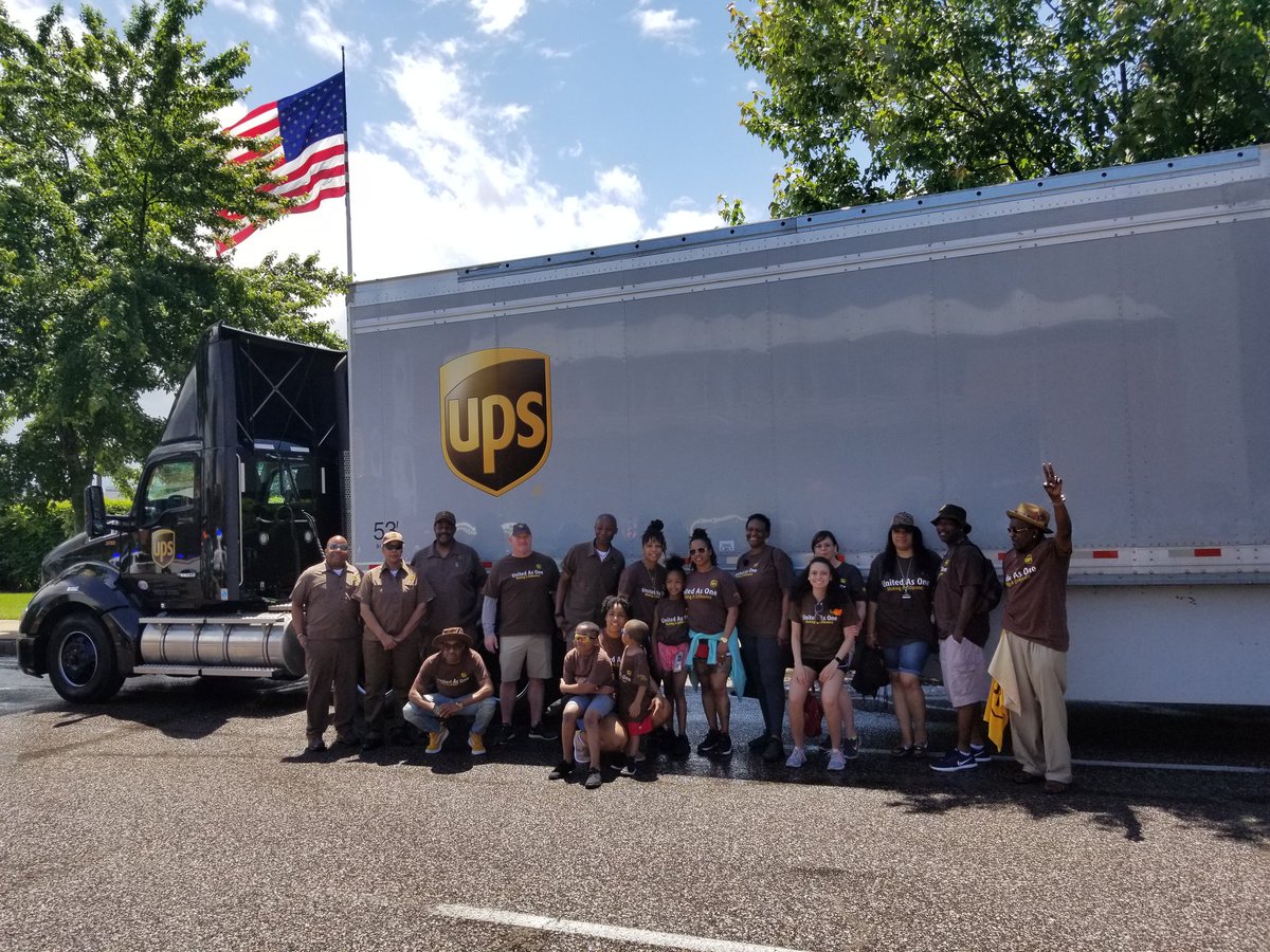 UPSers in St.Louis representing at the 109 annual Anne Malone parade.  3rd oldest African American parade in the USA. #everybodylovesaparade