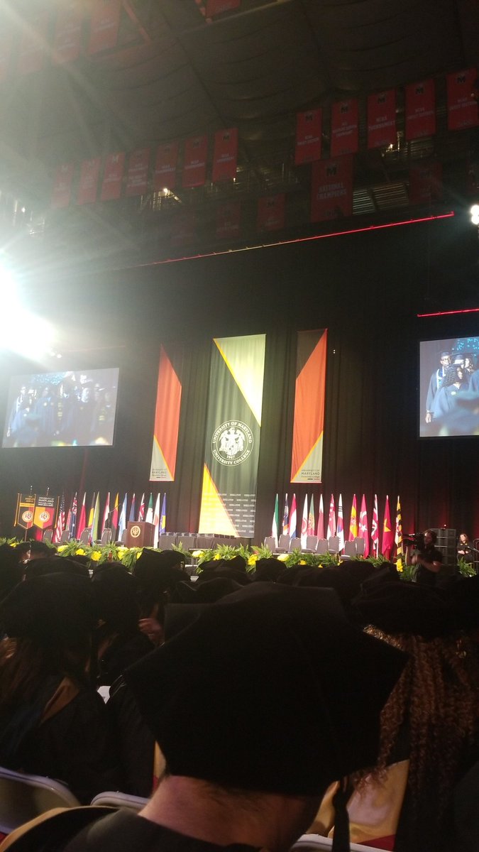ScottCoykendall's tweet photo. Seated inside now!  The journey is almost over!

#UMUCgrad https://t.co/tlNjzPS1Jf