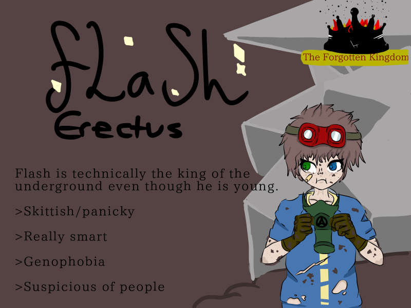 TheForgottenKi2's tweet photo. Last but not least Flash the king of the underground, he may look young but he is actually a good leader with a few weird quirks. https://t.co/hOeQwoBVsj