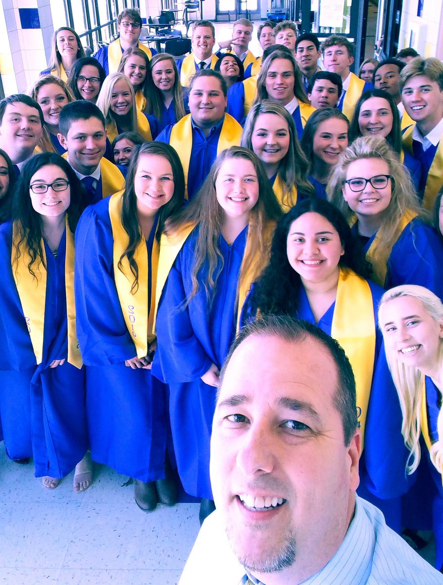 mpwtarheel's tweet photo. Here we go @CHSBraveNation graduation class of 2019! Proud of what you've done..and what you will do! Thank you for being such great leaders on campus in my first year! #gratefulprincipal https://t.co/GD3K47fZ2O