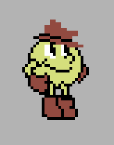 Naufr4g0's tweet image. What can I get with 5 overlapping (3 multi + 2 single color) sprites on a #C64 ? A #pacman from original #Pacland (arcade version) of course! 😀