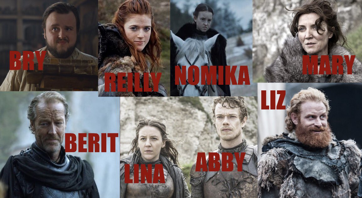 NCCWomensLax's tweet photo. In honor of the great season finale this evening we would like to introduce the cast for The GAME of CARDINALS 📍🔗🐉🔥🏰 (pt 2) https://t.co/SpP2To62Dz