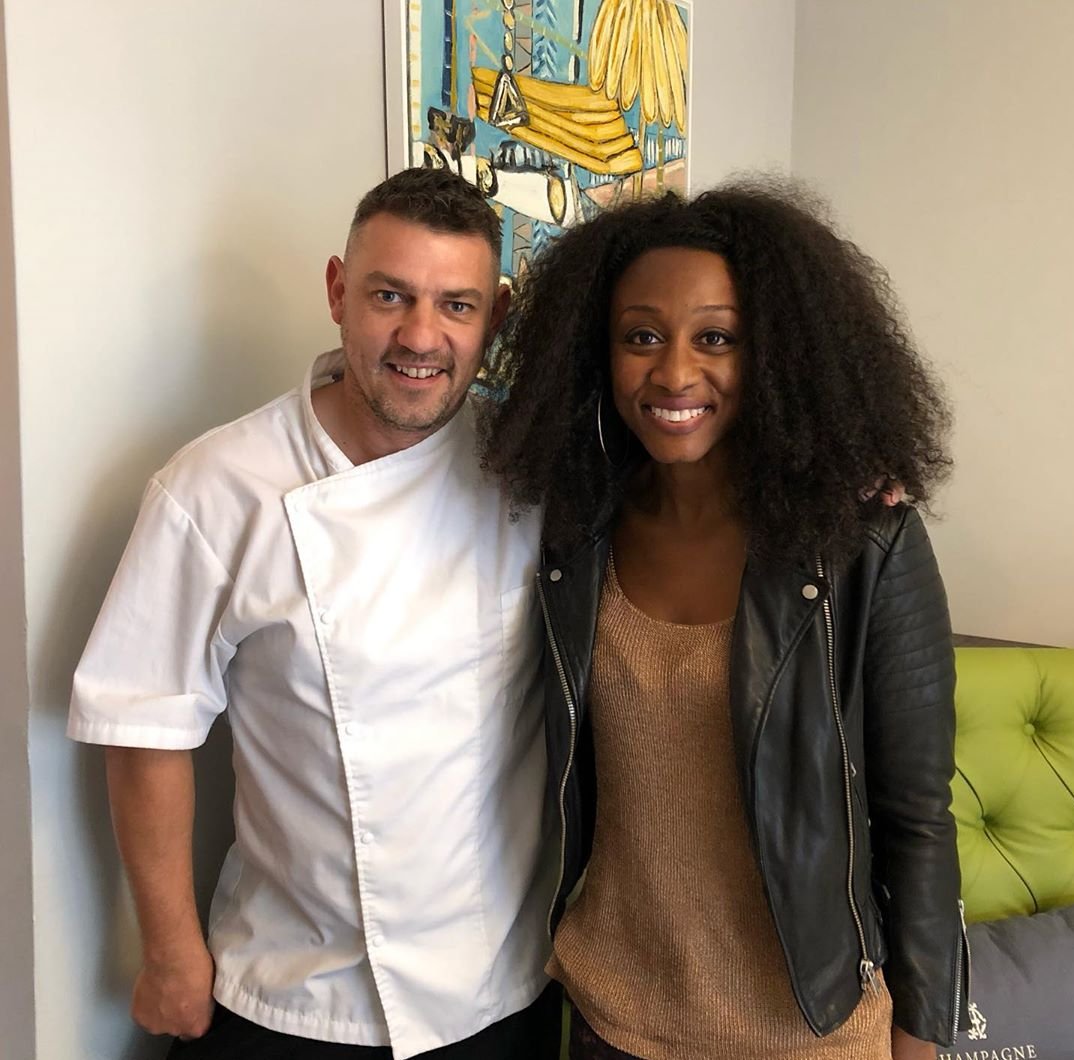 Lovely to have <a href="/Beverleyknight/">Beverley Knight💙</a> dining with us today at the restaurant 🥂