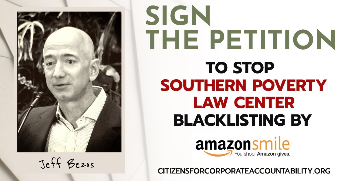 CFCATweets's tweet photo. We just turned 70,000 emails Strong! Join conservatives in telling @amazon to stop using corrupt Southern Poverty Law Center blacklists in the @amazonsmile program. Send a message in 10 seconds at https://t.co/rOgJ9a1wJe https://t.co/nddraOmGBr