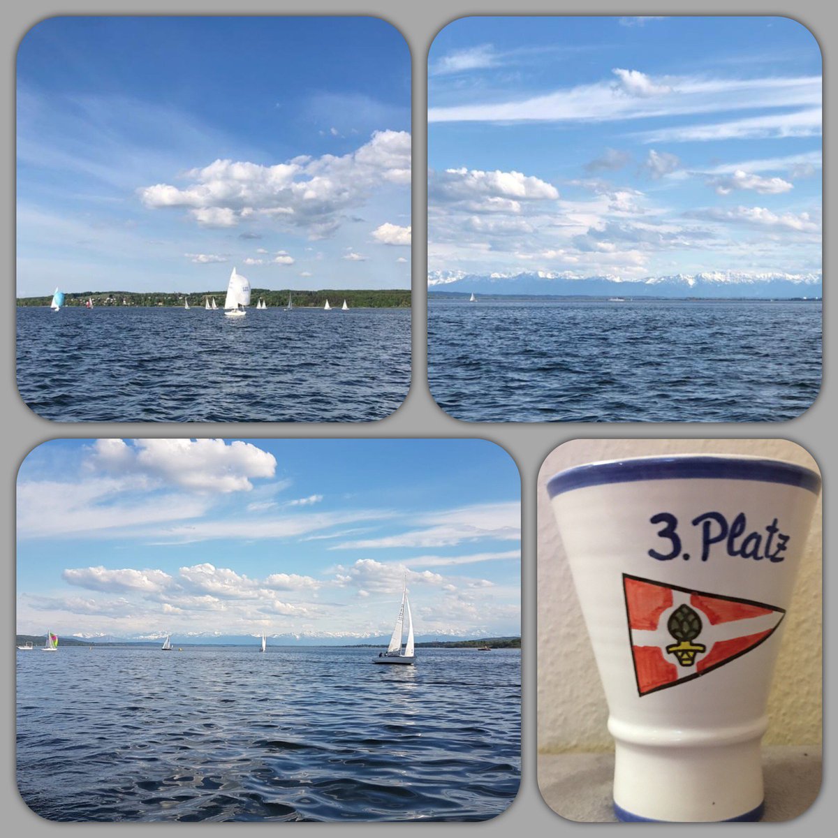 MathiasSettele's tweet photo. Welch ein wundervoller Start in die #Segelsaison ⛵️☀️😎 #Ammersee #segeln #Panorama #Utting #HBoot #Regatta https://t.co/vF5LdY27cy