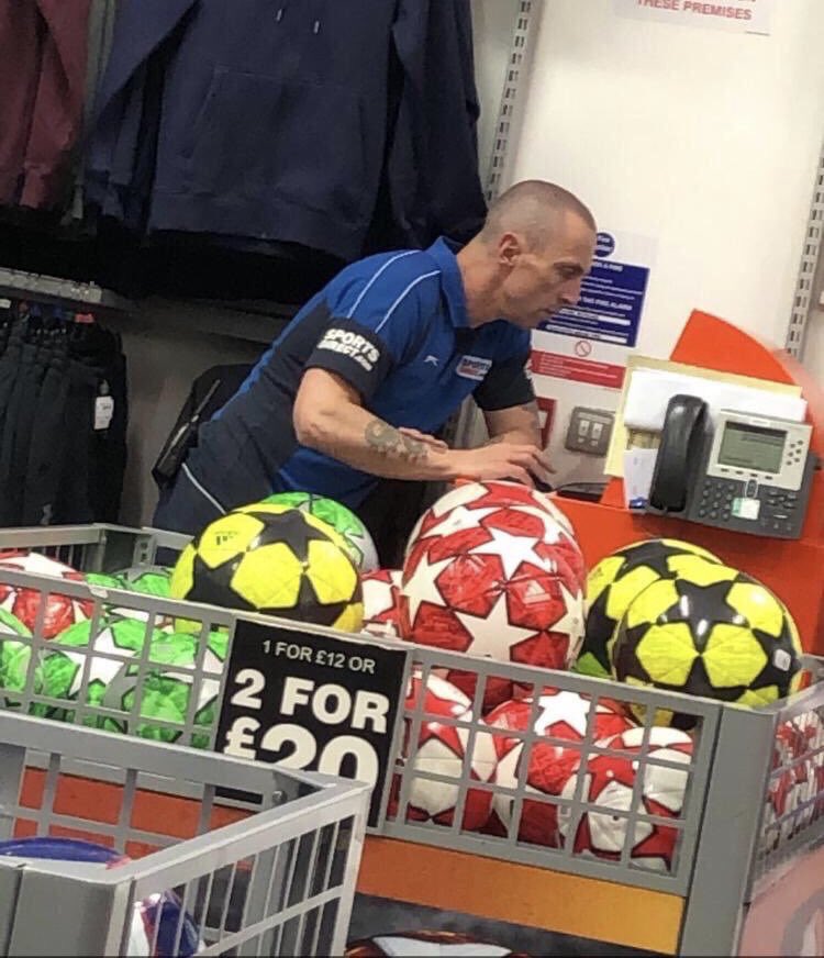 Looks like Scott Brown had a career change.. #Celtic 😂😂
