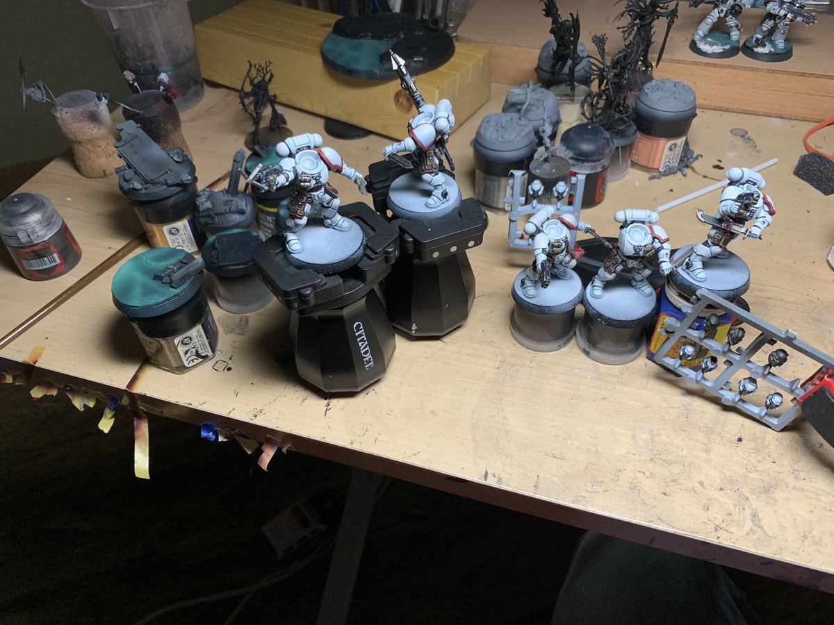 LordBaerion's tweet photo. #FinishProjects Continues this month with these Reivers I started in January I think...Getting close now, will be my second finished Primaris unit. #Progressisslow https://t.co/avpfNgiARX