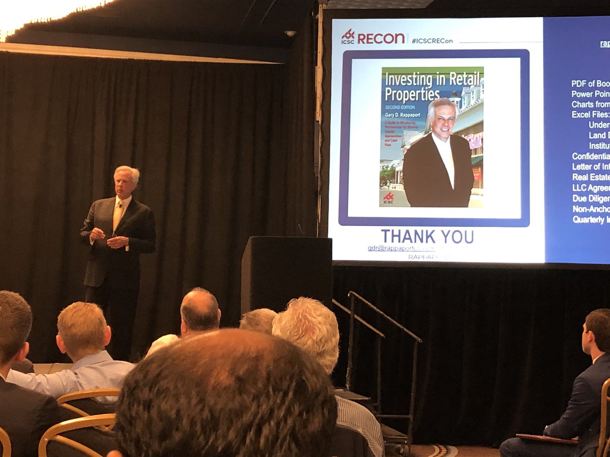 “Repetition is the mother of skill. 3 things you need to when getting started: 1) Expertise 2) ability to raise capital 3)ability to sign a loan” Gary Rapapport <a href="/ICSC/">ICSC</a> #ICSCRECon #retail