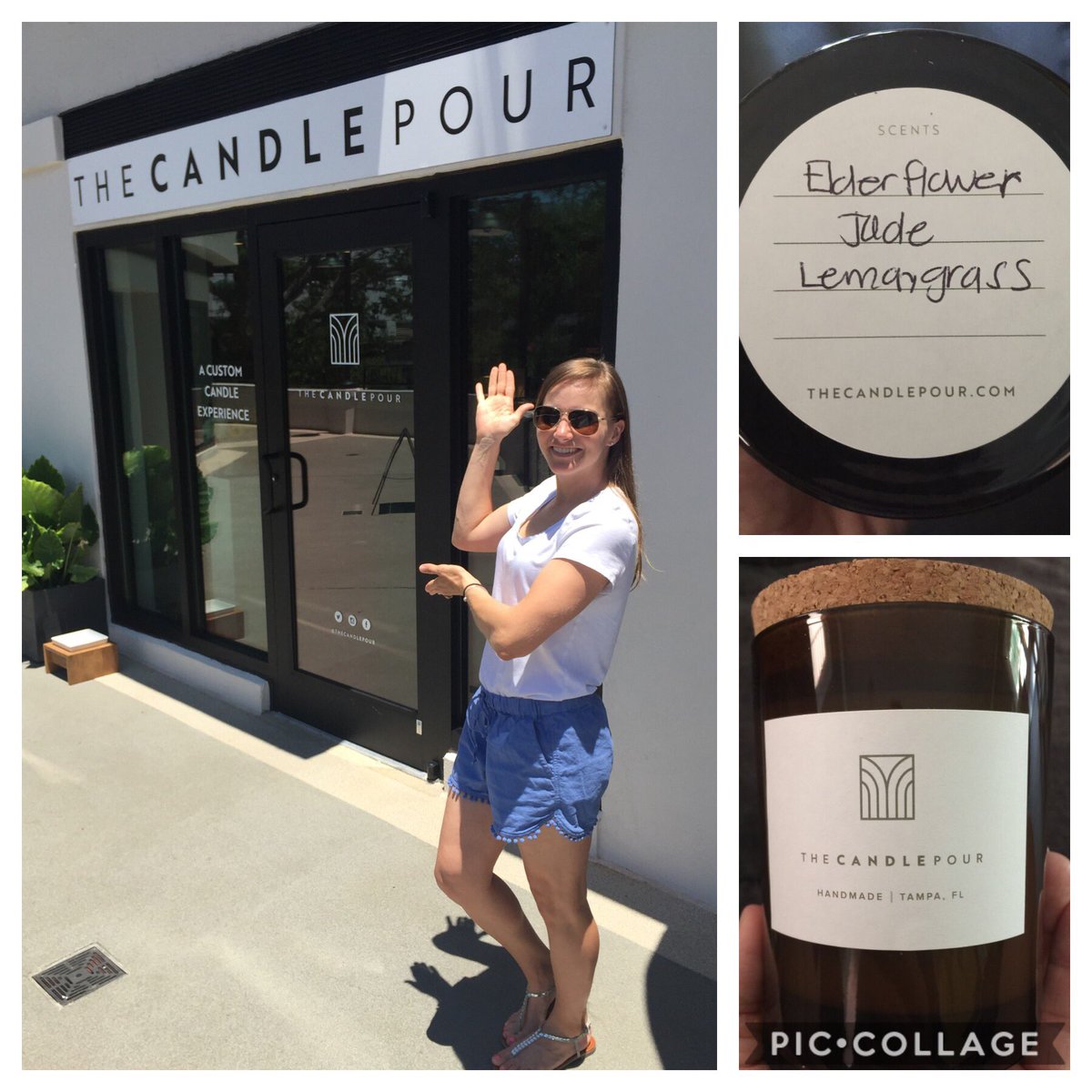 Dr_Libadisos's tweet photo. Enjoyed my first experience (of many) at the newly opened @TheCandlePour shop in Hyde Park. Owned and operated by @USFVarsityClub board member @spencestweets Misty Akers and her husband, Dennis! Neat concept and love my candle! #HornsUp #SupportLocal #SupportBulls https://t.co/FBntZ1icaq