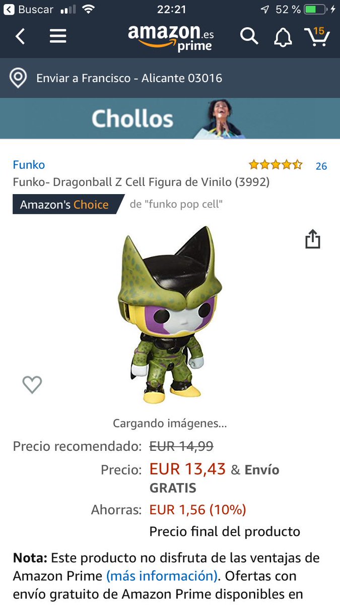 50 rt’s y me compro a Cell, que al final me arruino en Funkos... JAJAJAJA