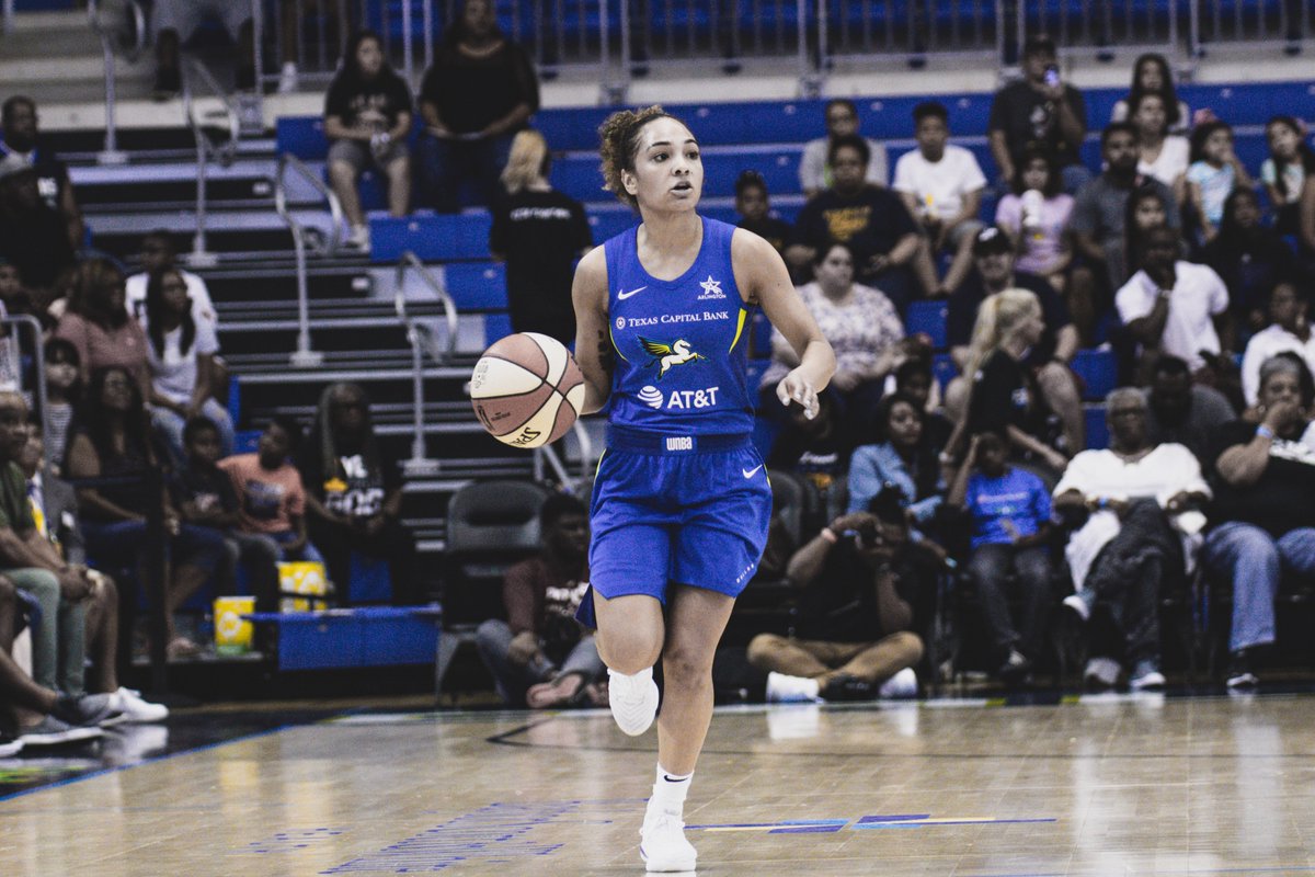 With 5:11 left in the 3rd quarter, the Wings still lead the Fever 48-36.
@brooke_bun still making her presence known with 10 PTS. #Together