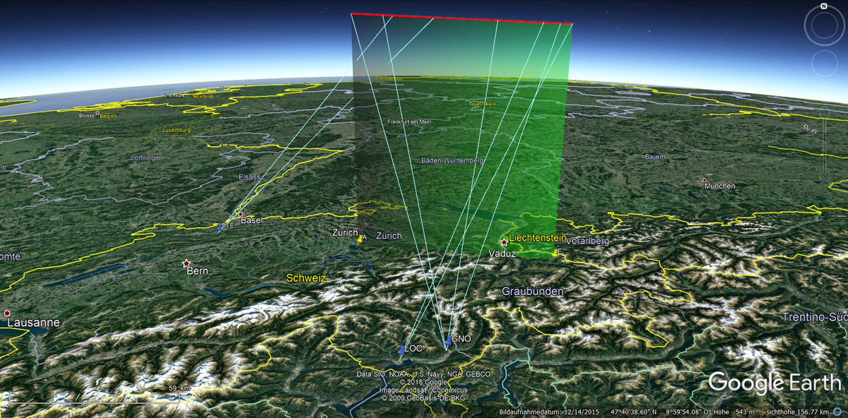 SAG_SAS_i's tweet photo. On 14.05 several stations detected an object over eastern Switzerland.  The preliminary calculations show an alt of 117km and a velocity of  9.8km/s - to be too slow for an Earth Grazer, too low for a regular sate  and too constant for space debris.  https://t.co/KuXmYW3h0O https://t.co/wo16aGNQPe
