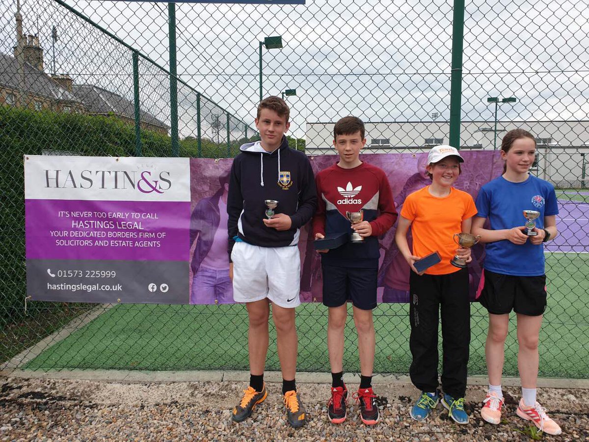 KelsoOrchardTC's tweet photo. Great day at the Hastings 14u tournament! Congrats to the winners Alexander Hart and Mhairi Buchanan. A great day of tennis. Huge thanks to our sponsor Hastings Legal. #localcompetition #sponsorship #creatingopportunities #fun @ScottishTennis @tennisscotland @BTCGalashiels https://t.co/pUAqBzcMhz