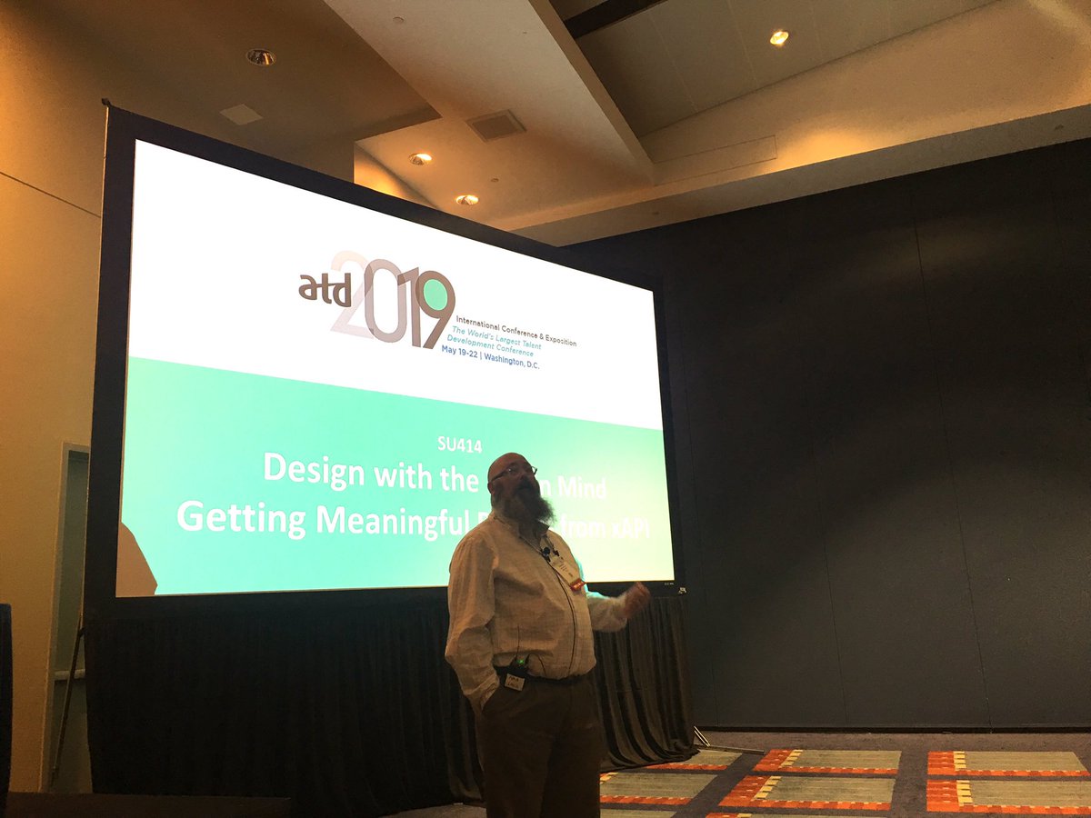 RISC_Inc's tweet image. .@DuncanWIV starting the session. The best thing about #xAPI is that you can track everything. The worst thing about xAPI is being able to track everything. 😳 @AWerkenthin #ATD2019