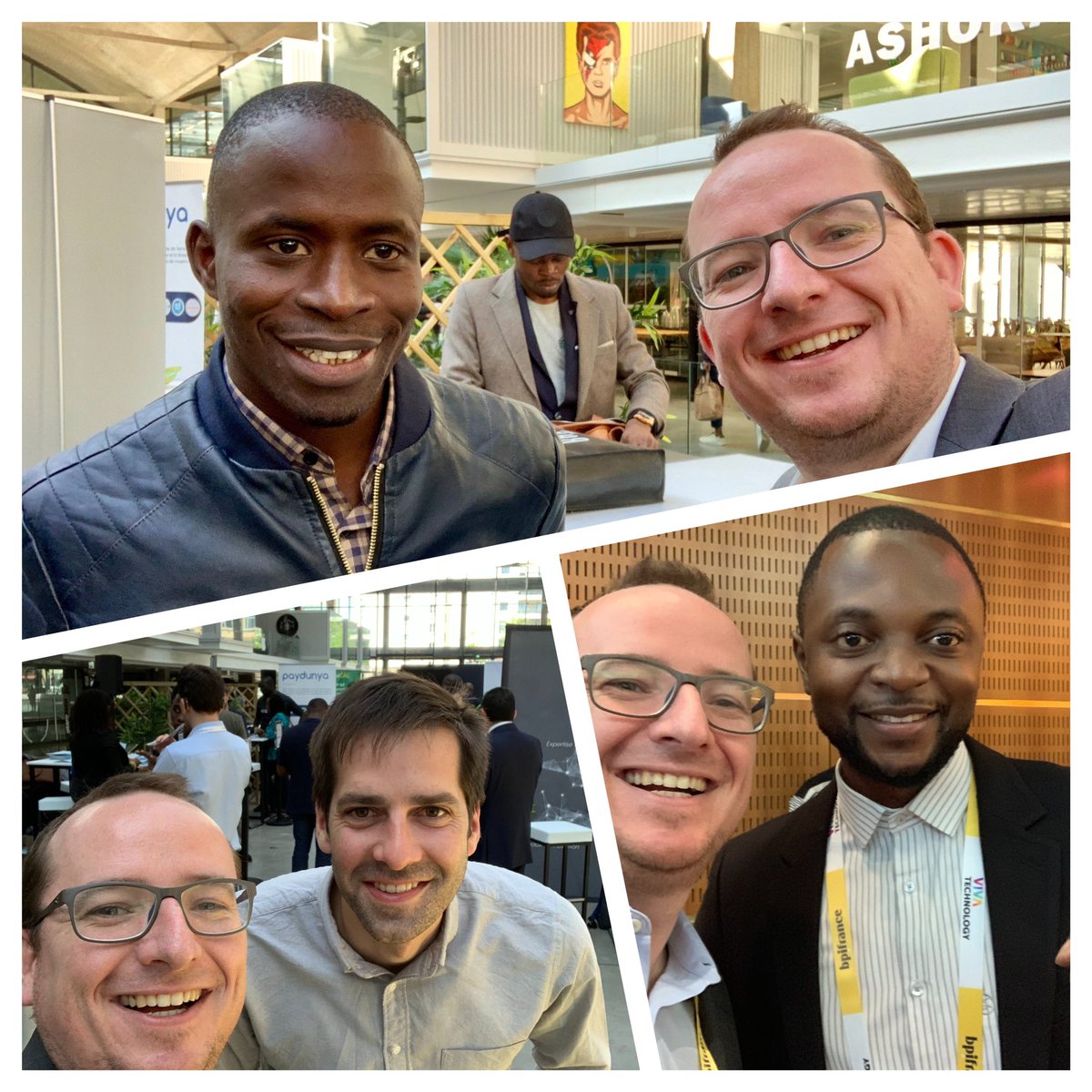 Highlight of my week in Paris for #Afrobytes &amp; #VivaTech: catching up with some of our amazing portfolio #startups founders: <a href="/SSowsp/">Samba SOW</a> ( <a href="/SudpaySA/">SUDPAY SA</a>), @nteffal ( <a href="/theGiftedMom/">GiftedMom</a>) &amp; Paul Langlois ( <a href="/optimetriks/">FieldPro (By Optimetriks)</a>) !