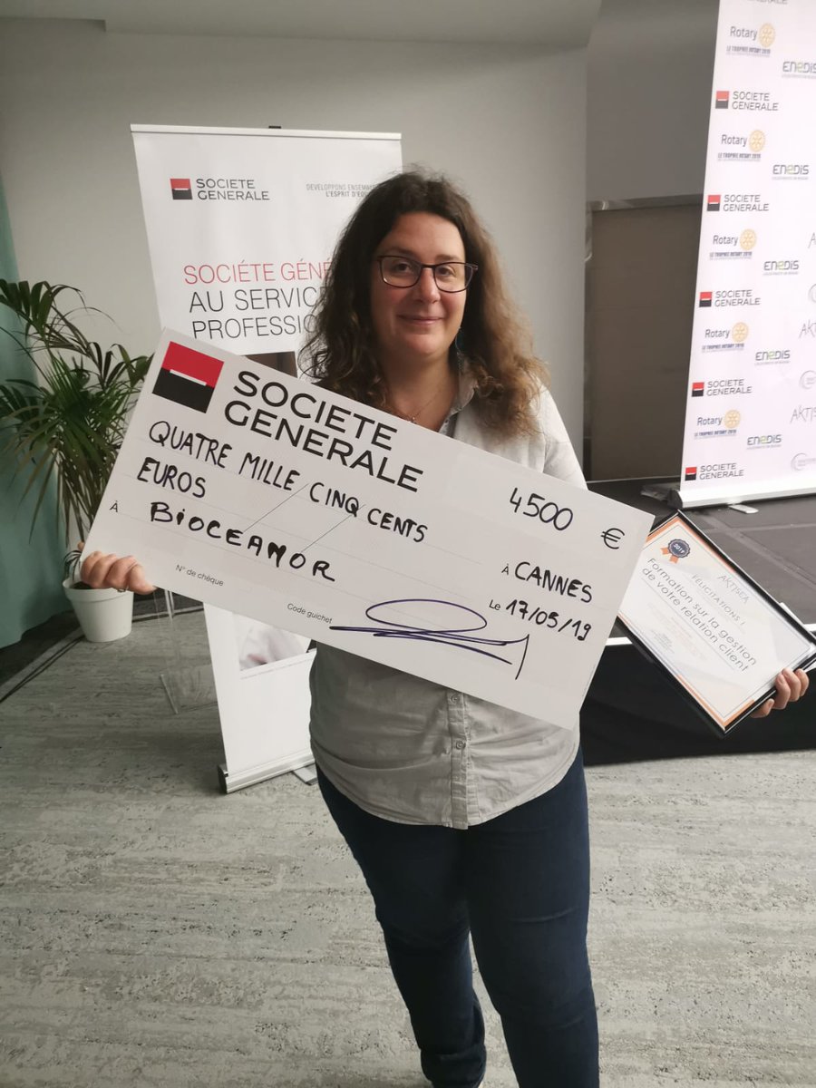 bioceanor's tweet photo. Nous sommes très fiers d'avoir remportés le premier prix du trophée #rotary06 avec notre station météo sous-marine dotée d'intelligence artificielle ! 

Merci au jury et aux membres !

@RotaryFR 
#innovation #water #ecoblue https://t.co/S161NG79oL