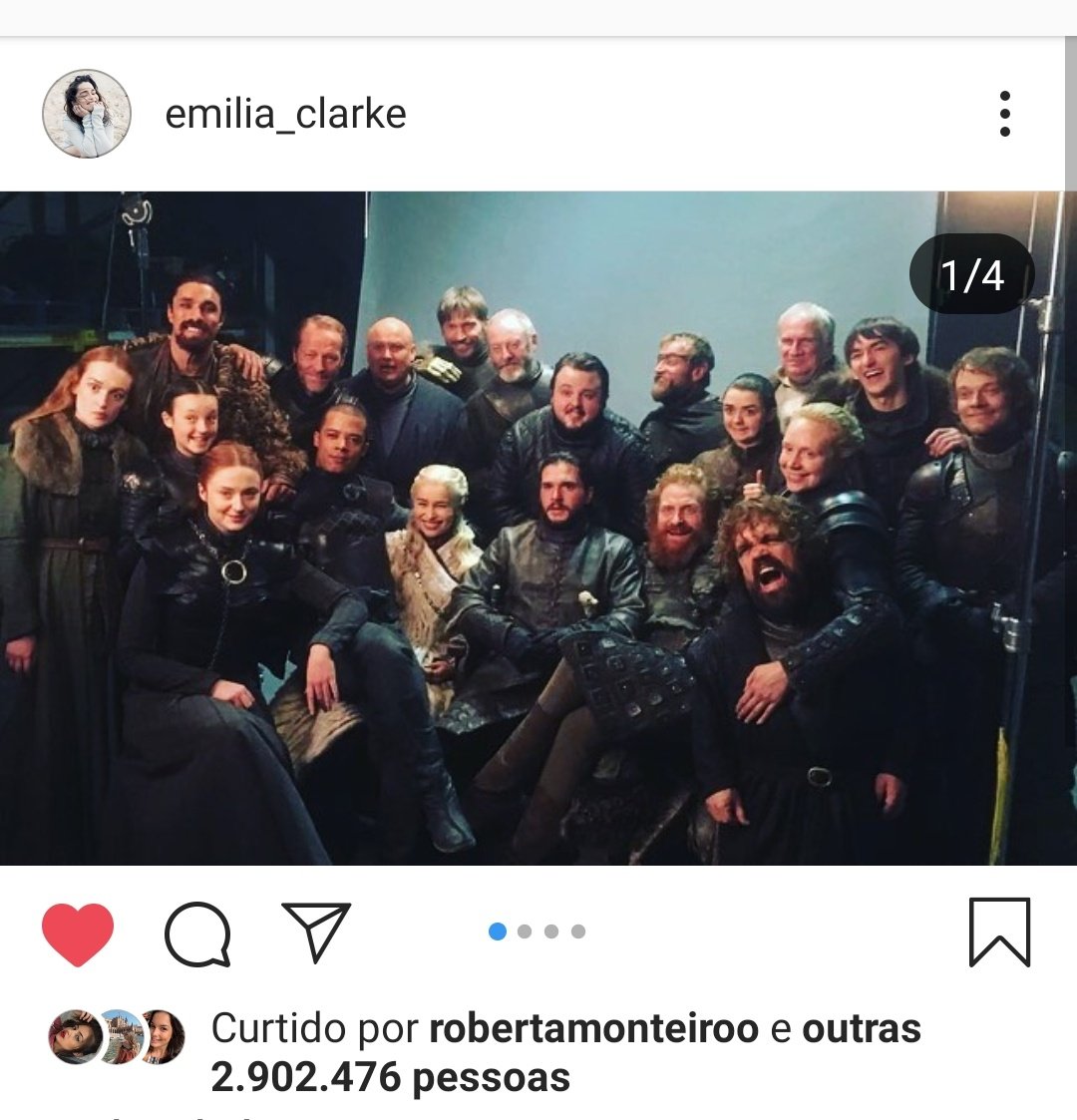 alves_sheiene's tweet photo. #GameOfThronesFinale
Aaaah GOT. Como vou sentir saudades. @emiliaclarke vc sempre vai ser minha querida Rainha. 😍 https://t.co/v5VsCNnwIB