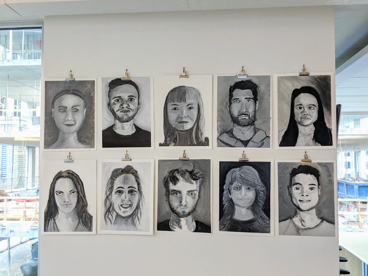 justinjtsang's tweet photo. To good / hilarious not to share ๐. Our team oil painted each other.
Yea. It's weird when you can be so proud and yet so sorry for your work at the same time ๐คท๐ปโโ๏ธ.
#unbounce #unbouncing https://t.co/8FEb7Dqz3D
