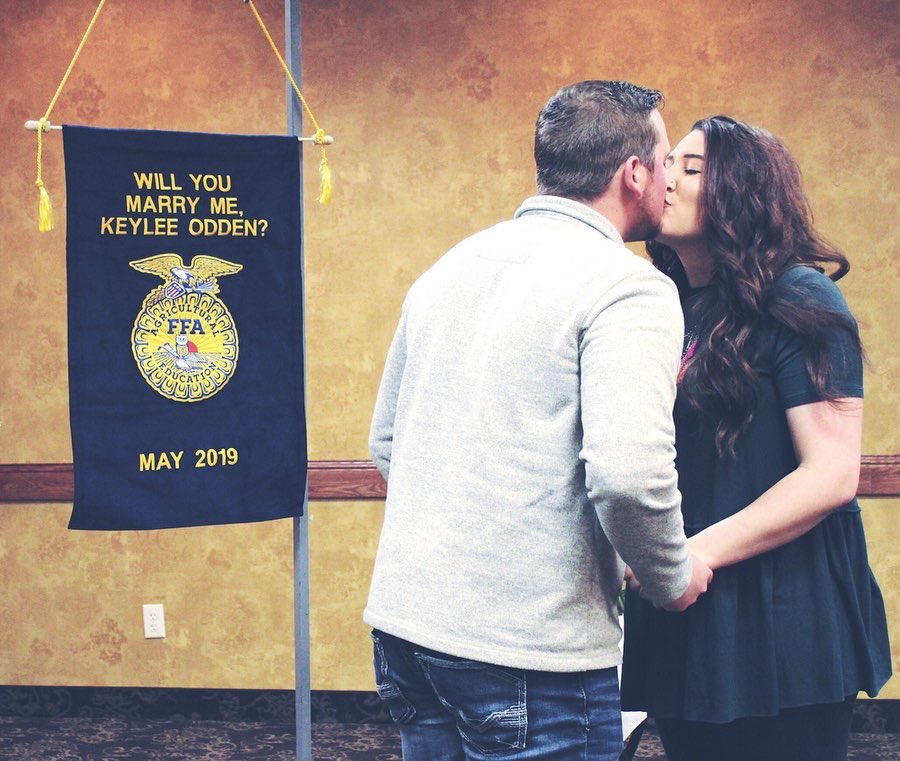 NikkiFideldy's tweet photo. 7 years ago FFA brought two of my former students together: one from Rugby and the other from Center. Thank you @NationalFFA for helping make this special day possible! #FFAstyle https://t.co/hqhPnYzqkJ