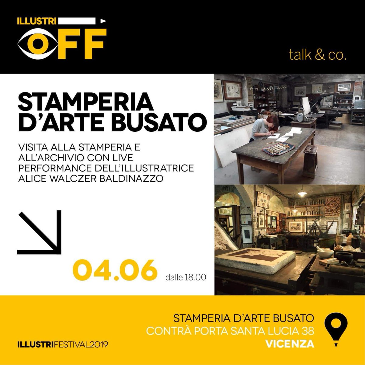 AwbAlice's tweet photo. #illustrioff #stamperiabusato
Il prossimo appuntamento speciale in stamperia sarà il 4 giugno alle 18, per prenotare il tuo posto scrivi a info@stamperiadartebusato.it o chiama il numero 3495233421 https://t.co/DP4kBUhXKD