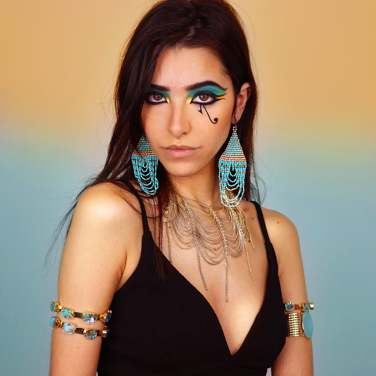 My egyptian look for my Egyptian #ASMR video! 