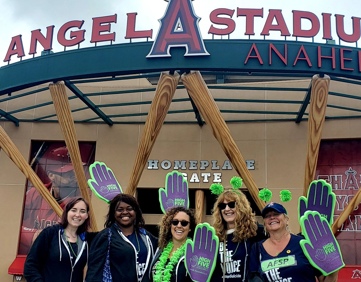 AFSP San Diego (@afspsandiego) on Twitter photo We're "stepping up to the plate" with the <a href="/Angels/">Los Angeles Angels</a>! ⚾️💚 High five for mental health! 🖐 #thehaloway #realconvo #afsp We're "stepping up to the plate" with the <a href="/Angels/">Los Angeles Angels</a>! ⚾️💚 High five for mental health! 🖐 #thehaloway #realconvo #afsp