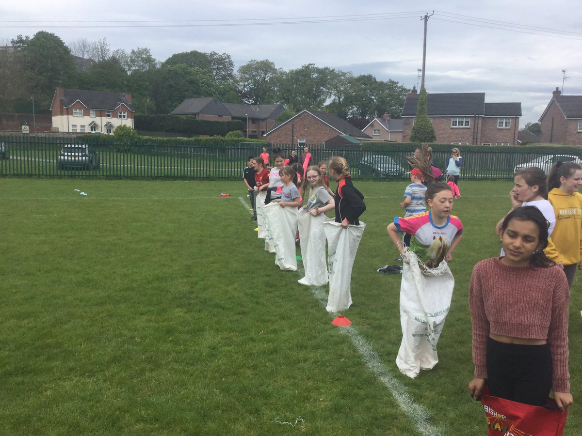 P.7 Sack race event.