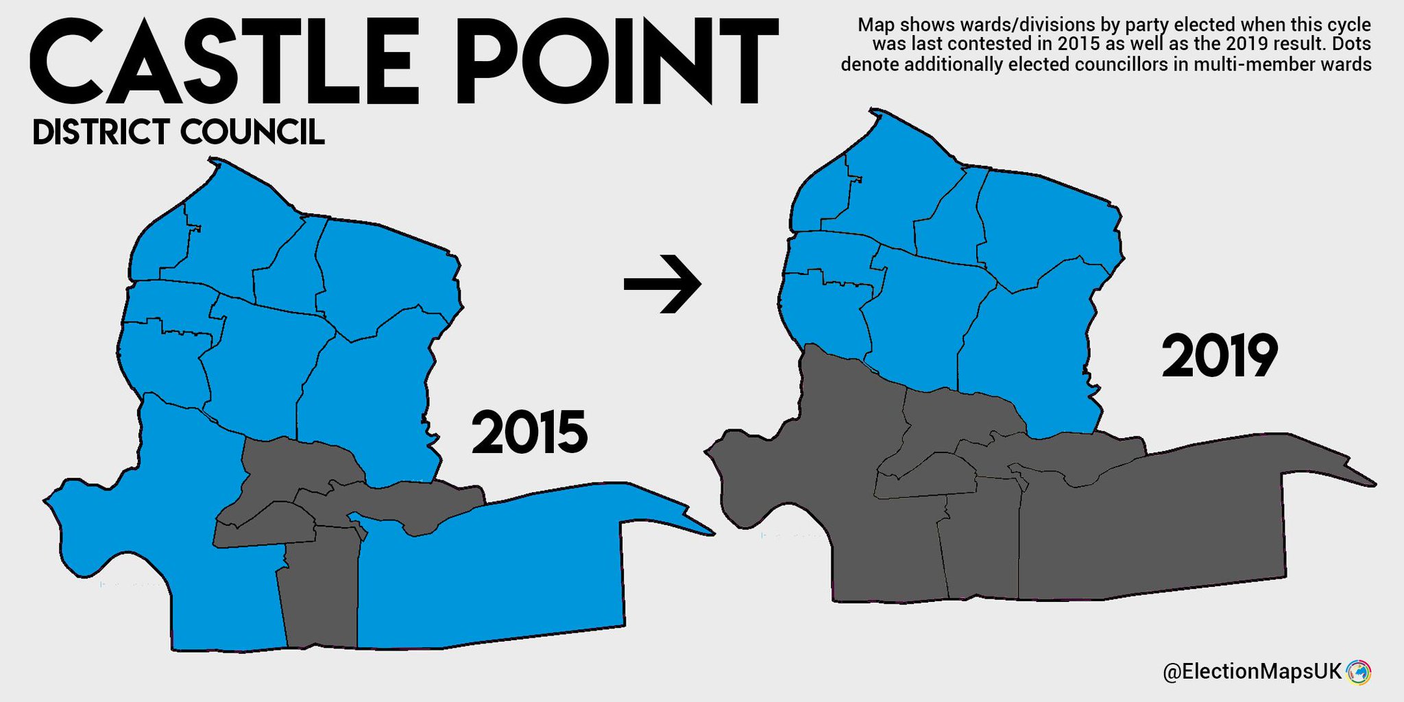 Election Maps UK on Twitter "Castle Point Council LE2019 CON 8 (2