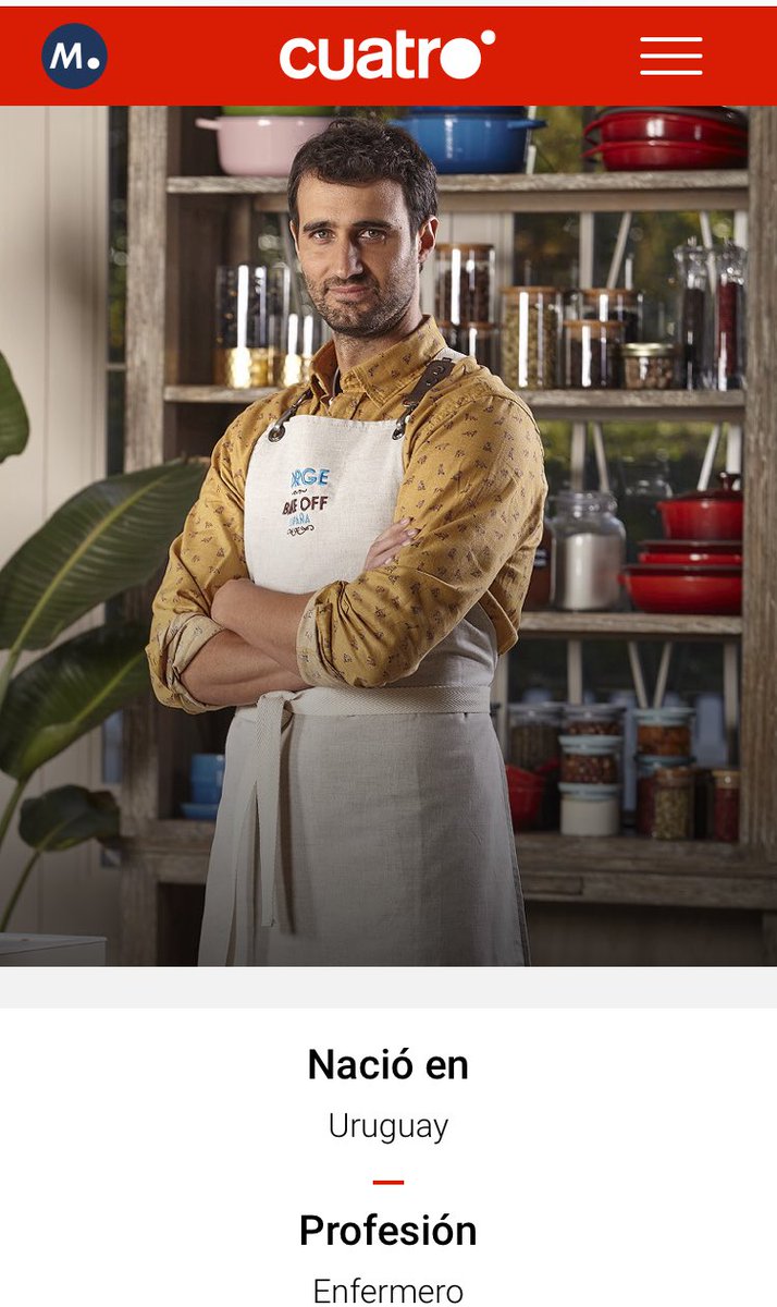 TamenNonCasta's tweet photo. Un uruguayo acaba de ganar Bake Off (concurso de tv de repostería). Uruguay nomá! #BakeOffFinal https://t.co/bYxxnUk4l2