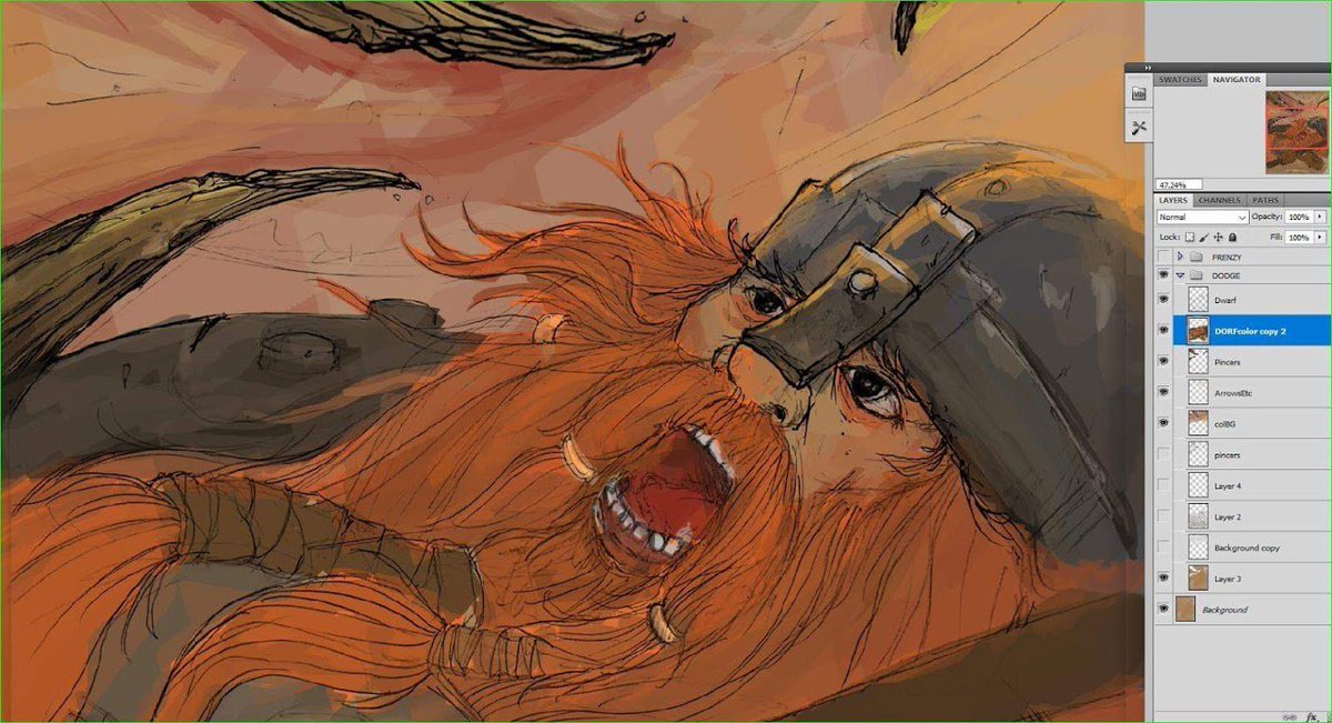 grogbro's tweet photo. Dwarven Dodge sketch! #doip #dwarvesofironpeak https://t.co/qnxJsFYjIT