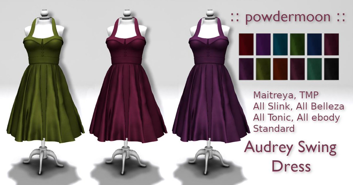 powdermoon1's tweet photo. NEW: Audrey Swing Dress #SecondLife #SecondLifeFashion #SLFashion

https://t.co/e2a0xq8D10 https://t.co/lb5GAmDhfo