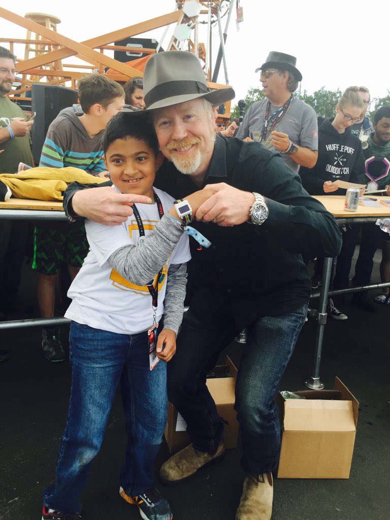 The super maker! <a href="/donttrythis/">Adam Savage</a> <a href="/makerfaire/">Maker Faire</a>. #MFBA2019 #MakerFaire