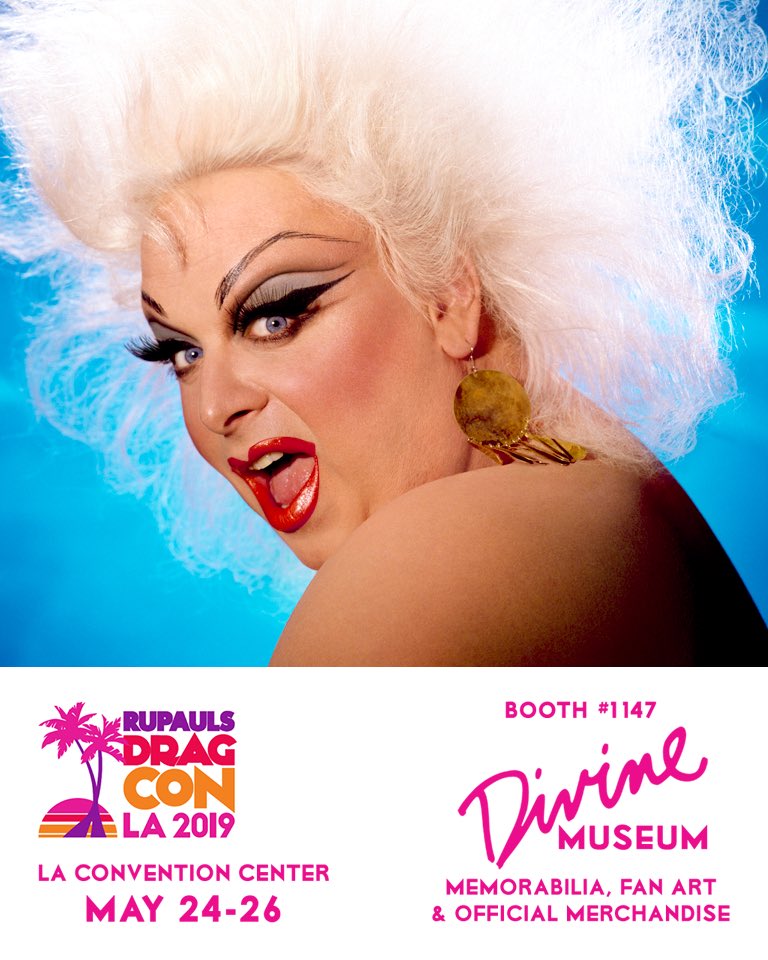 DivineOfficial's tweet photo. 5 Days Until Divine Museum Opens At @RuPaulsDragCon (5/24-5/26)💥
#DivineMuseum is the largest display of original items belonging to #Drag #Legend, #Actor, #RecordingStar &amp; #PopCultureIcon, #DIVINE! And this year is the biggest exhibit yet!
DIVINE MUSEUM | BOOTH 1147
#JohnWaters https://t.co/p3YYUGf14V