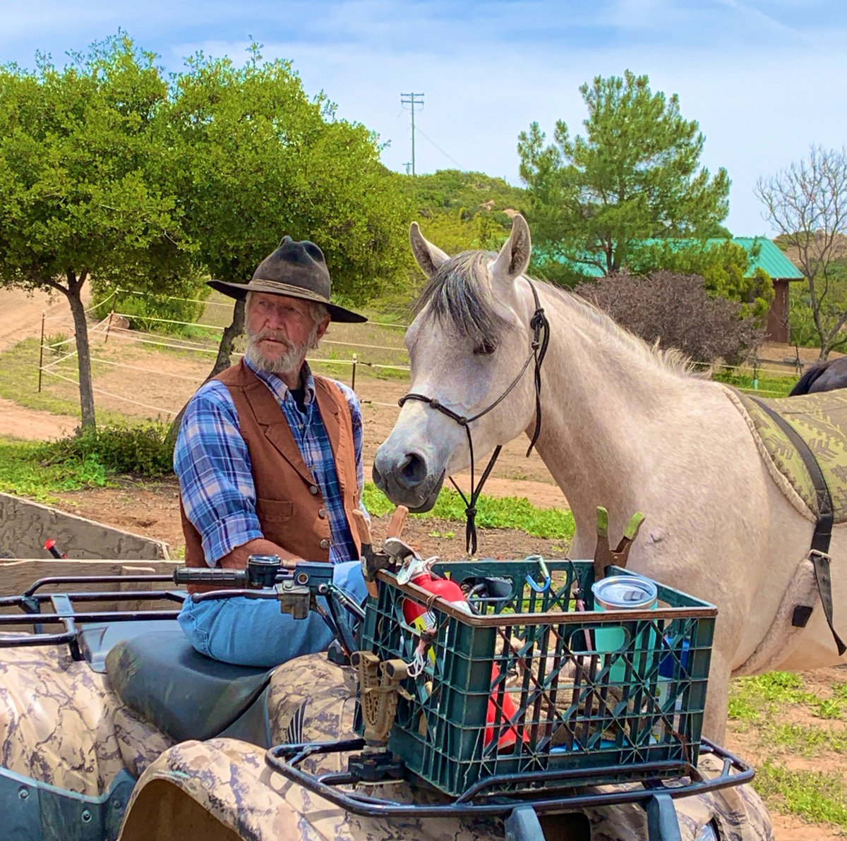 So #cool to see #USArmy, #USNavy and #USMC #veterans together and the #healing that goes on with our #rescued #horses! #Heroes #PTSD @DVNF #SundayThoughts #veterannonprofit #VetsRising @GingerKUSI