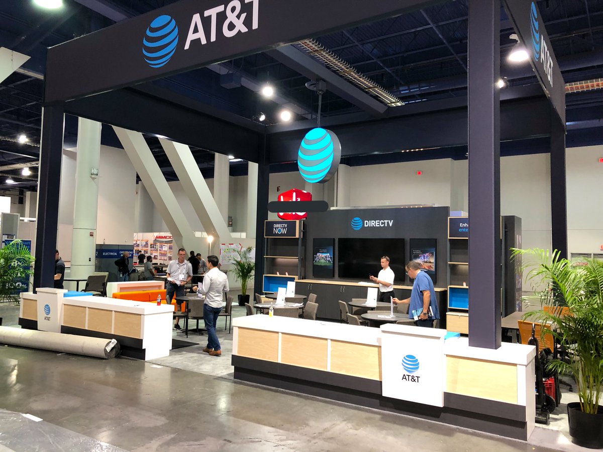 AT&amp;T booth is up! Come see us at ICSC Recon to learn about AT&amp;T! AT&amp;T is growing #nothingstopsus <a href="/ATT/">AT&T</a> <a href="/Morado1860/">Anthony Morado</a> #ICSCRECon