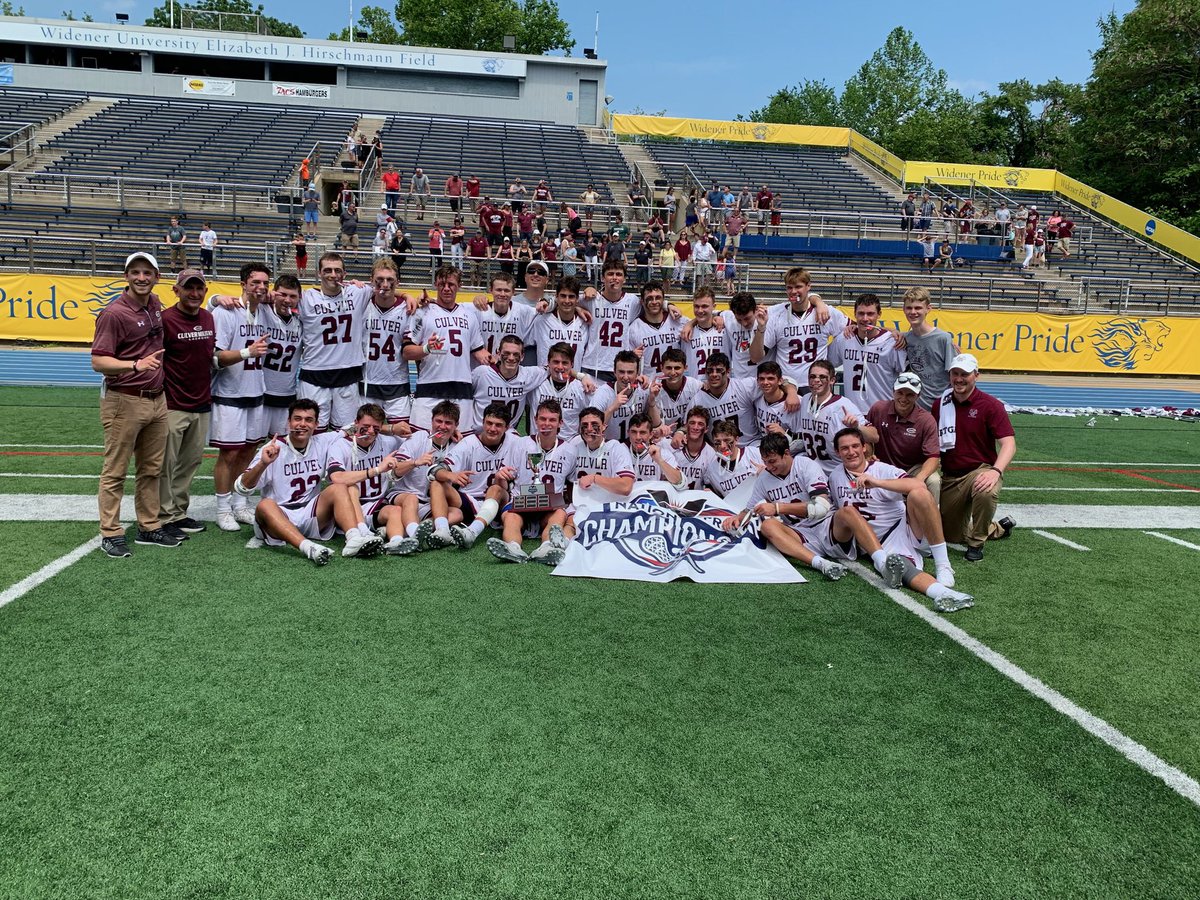 Could not have chosen a better way to end the 2019 season as your Culver Eagles win the National Championship! The boys finish the season with a 20-1 record after a 9-5 victory against skilled rival The Hill Academy. Proud of our boys! #holdtheline