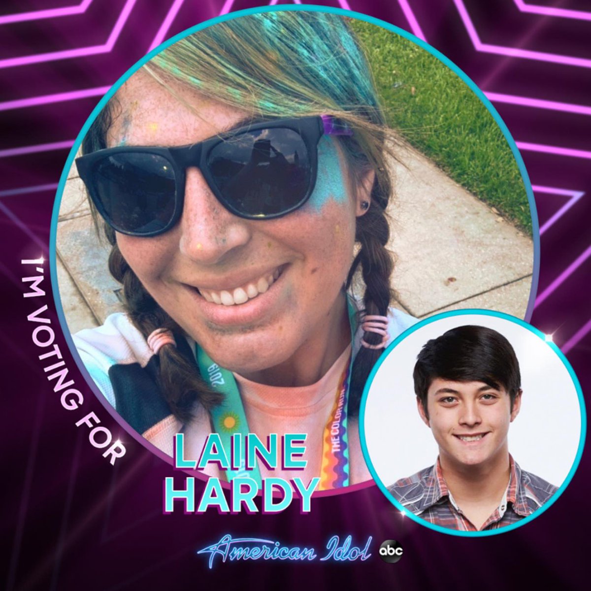 amber9482's tweet photo. Vote for LAINE !! Text 1 to 21523 tonight!! https://t.co/ym1v3DHp11