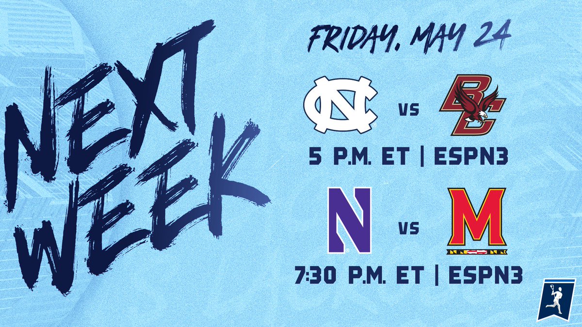 NCAALAX's tweet photo. National Semifinal game times have been set!

#NCAALAX #NCAAWLAX https://t.co/pvhlbL5sNW