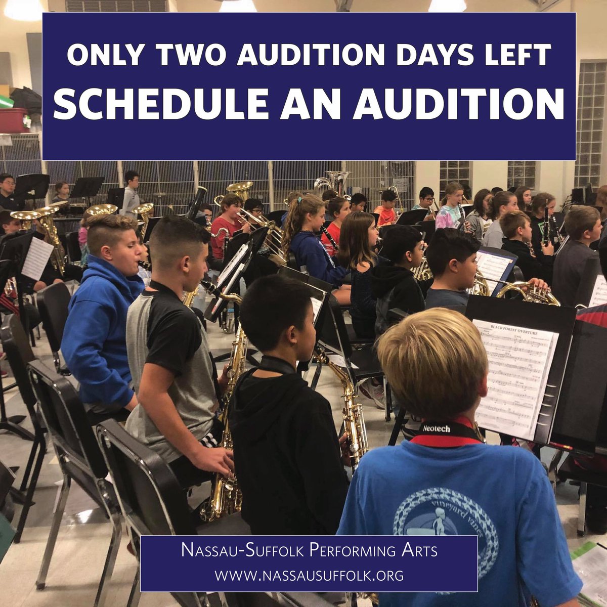NSPAmusic's tweet photo. Schedule an audition for next season before it's too late! Visit https://t.co/chINDf9OWc for more information https://t.co/FfLnoguqhw